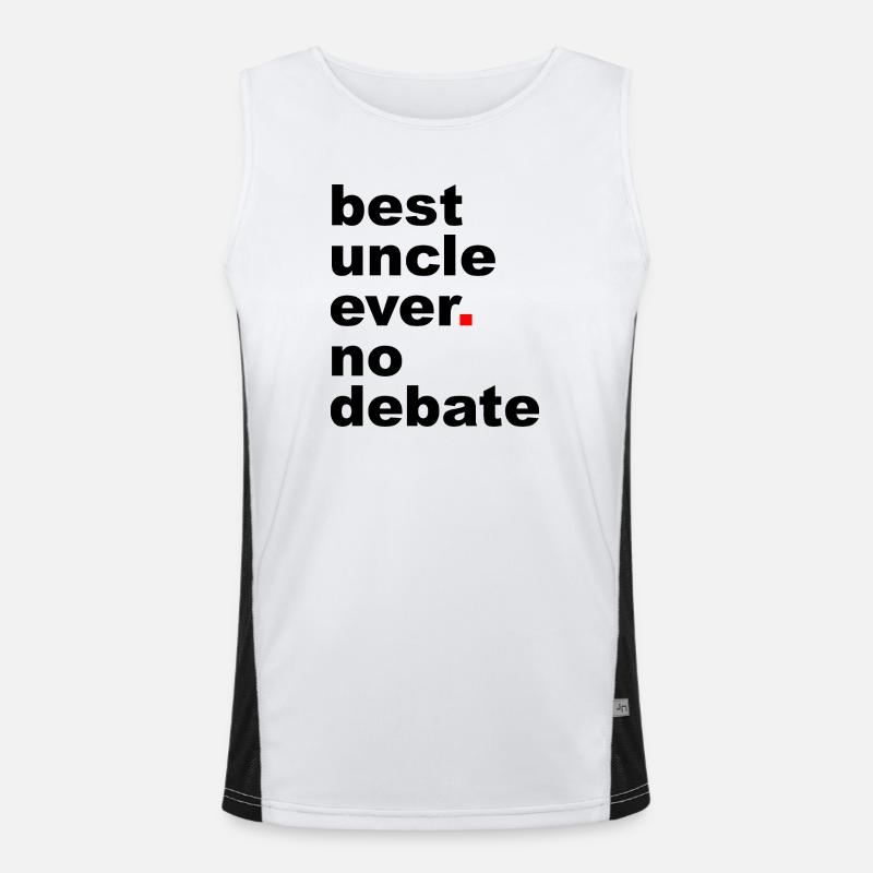 Bester Onkel-Slogan Funktionelles Kontrast-Tank Top für Männer 