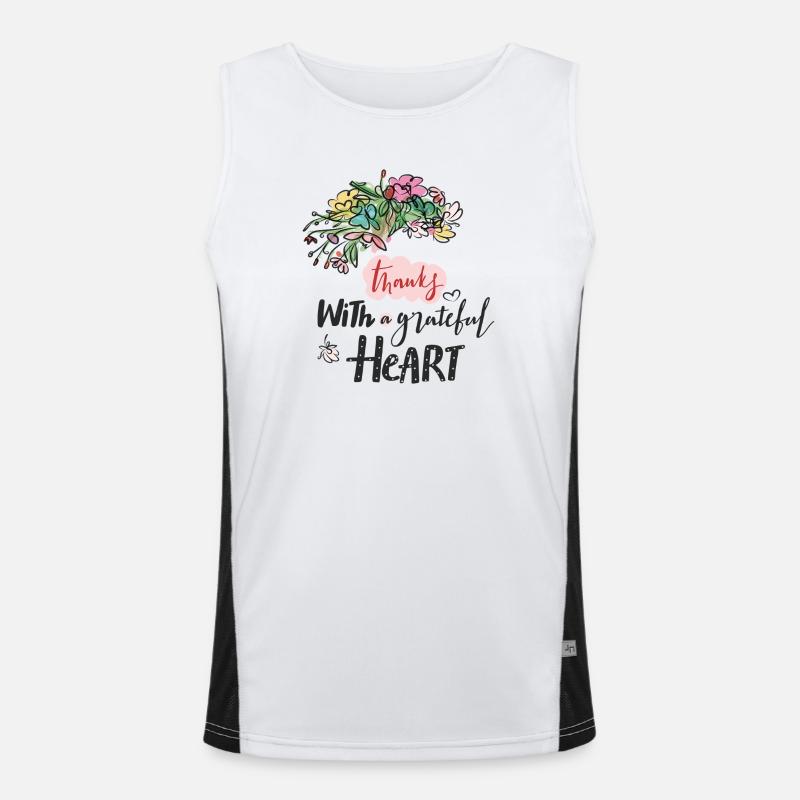 Danke Funktionelles Kontrast-Tank Top für Männer 