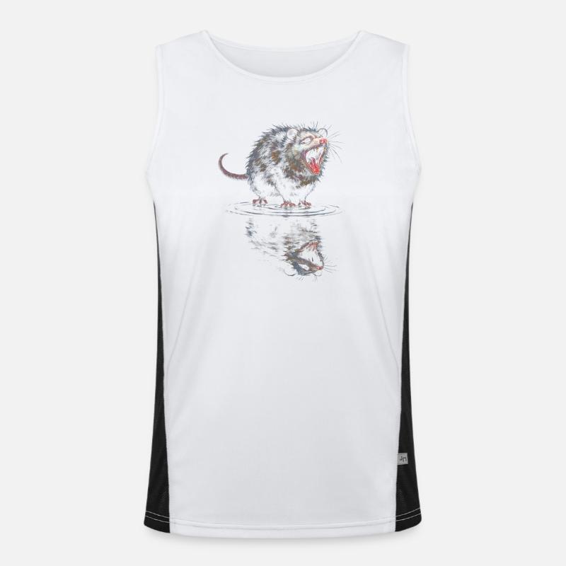 Wasserotter Brüller Funktionelles Kontrast-Tank Top für Männer 