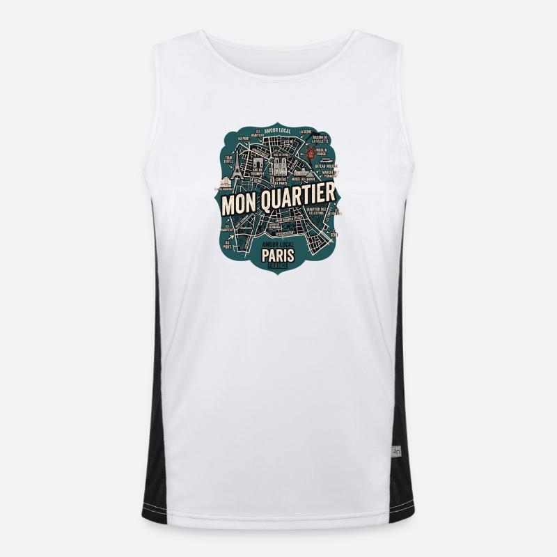 Mon Quartier Funktionelles Kontrast-Tank Top für Männer 