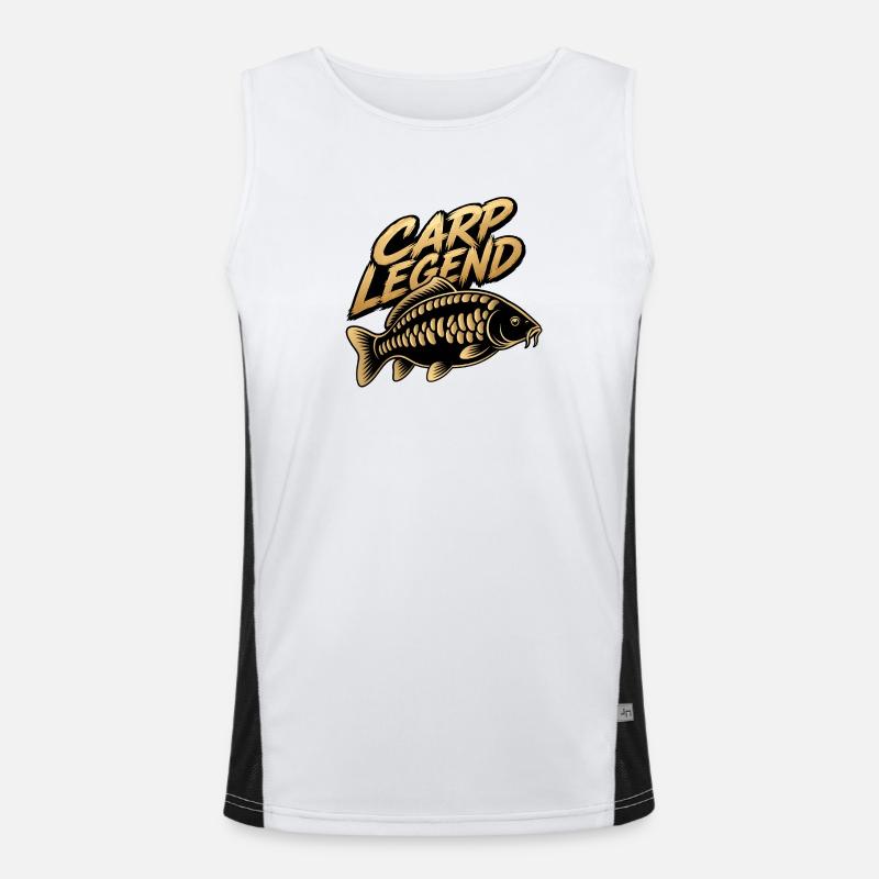 Conception de pêcheur Carp Legend Débardeur respirant contrasté Homme 