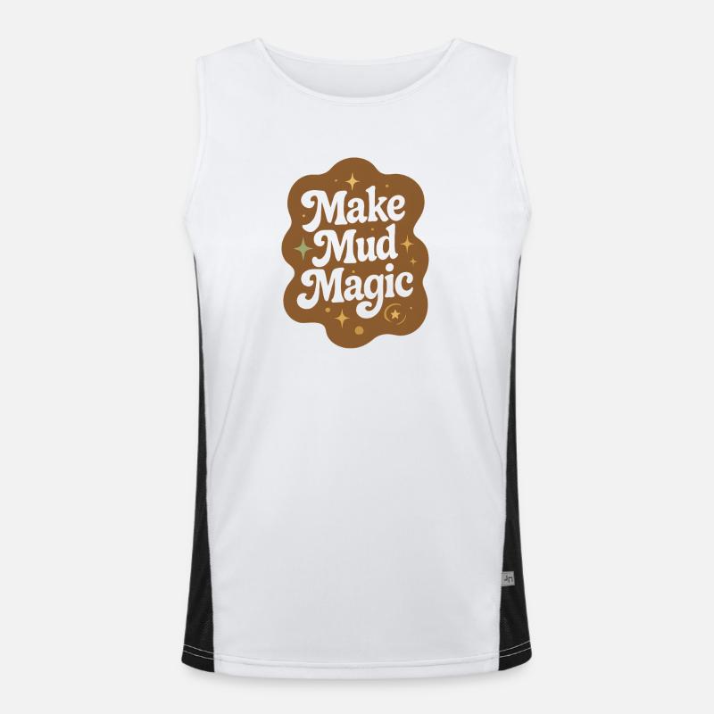 Mud Magic | Pottery Ceramics Men's Functional Contrast Tank Top 