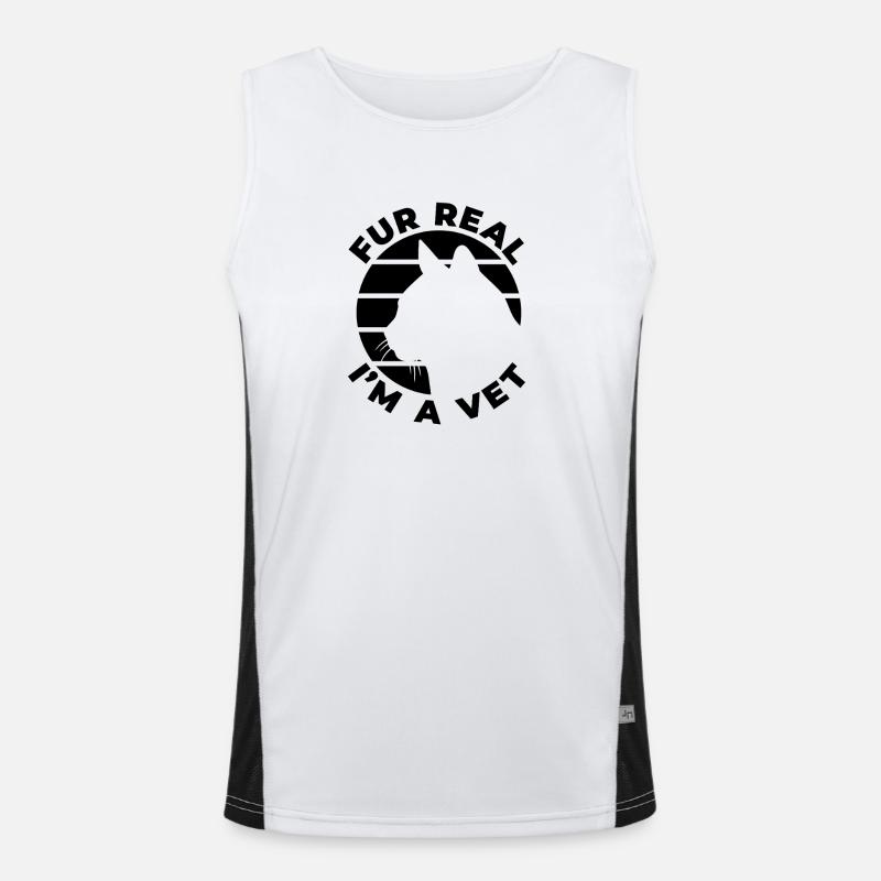 Veterinary joke Men's Functional Contrast Tank Top 