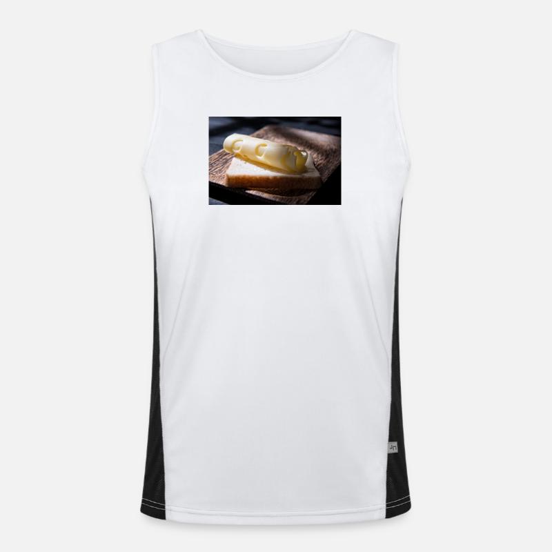 Cheese Curl on Toast Men's Functional Contrast Tank Top 