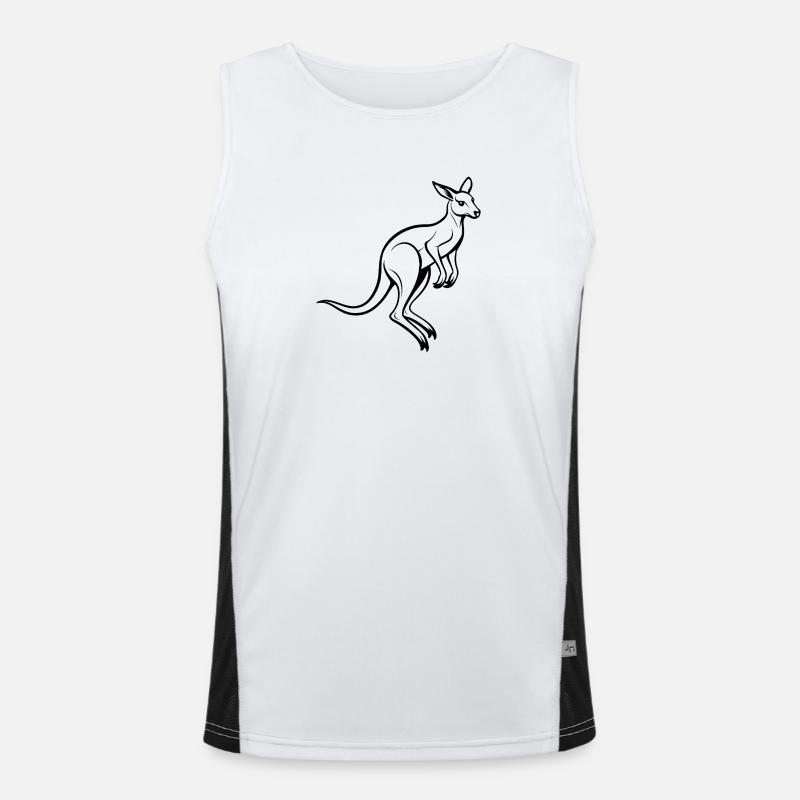 Kangaroo Jumping Men's Functional Contrast Tank Top 