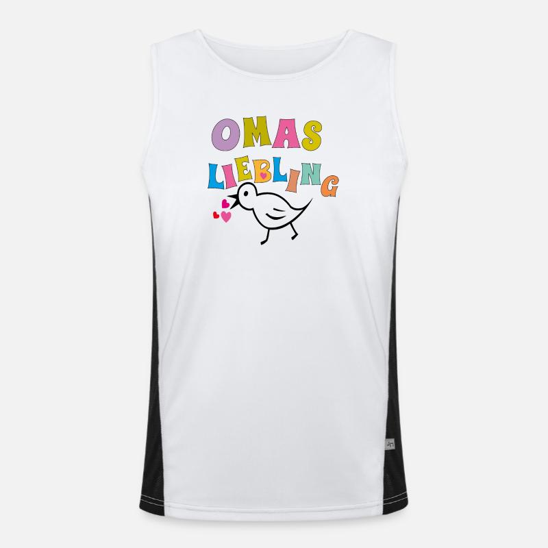 Omas Lieblings Funktionelles Kontrast-Tank Top für Männer 