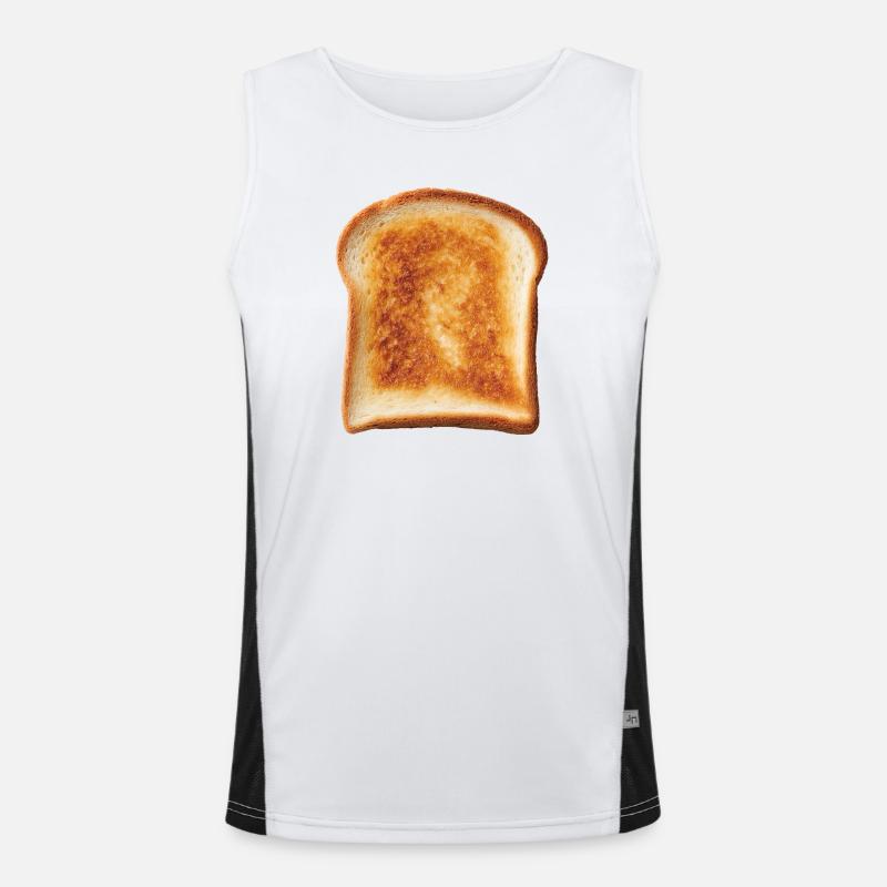 Toast bread Men's Functional Contrast Tank Top 