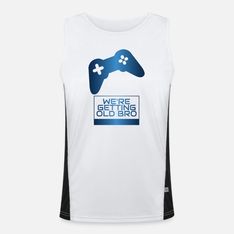 Wir werden älter, Bruder Manette Funktionelles Kontrast-Tank Top für Männer 