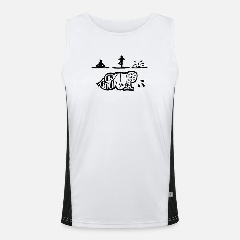 SUP-Yoga Funktionelles Kontrast-Tank Top für Männer 
