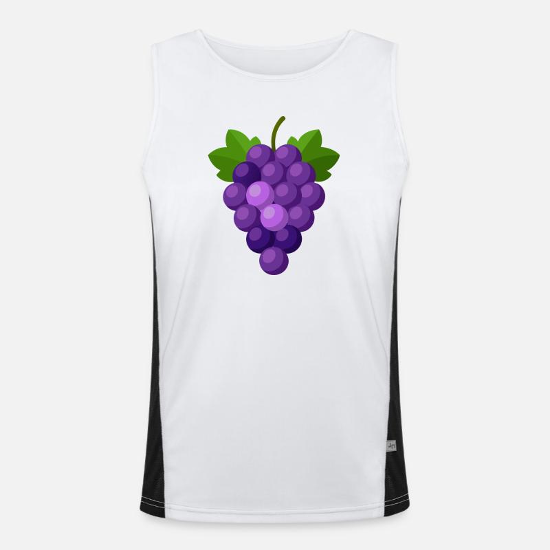 Grapes Men's Functional Contrast Tank Top 