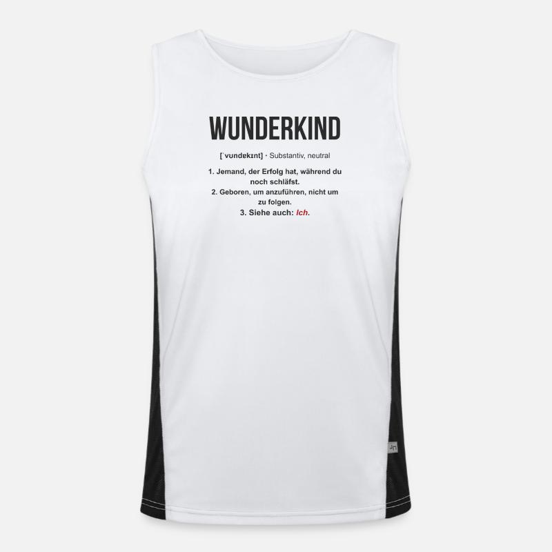 Wunderkind – Erfolg, während du schläfst Funktionelles Kontrast-Tank Top für Männer 