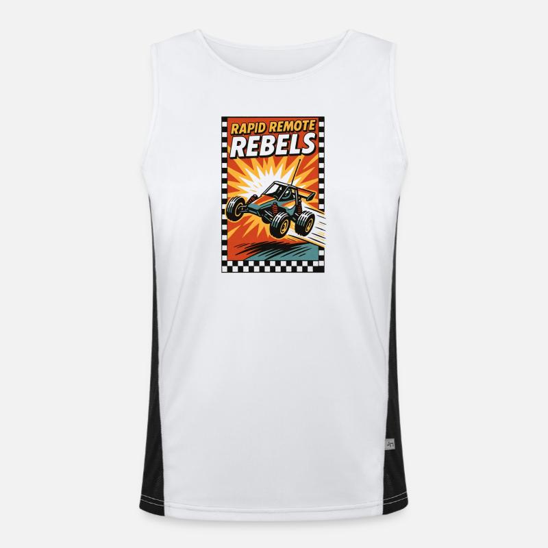 Fast RC Rebels | Offroad Buggy Men's Functional Contrast Tank Top 