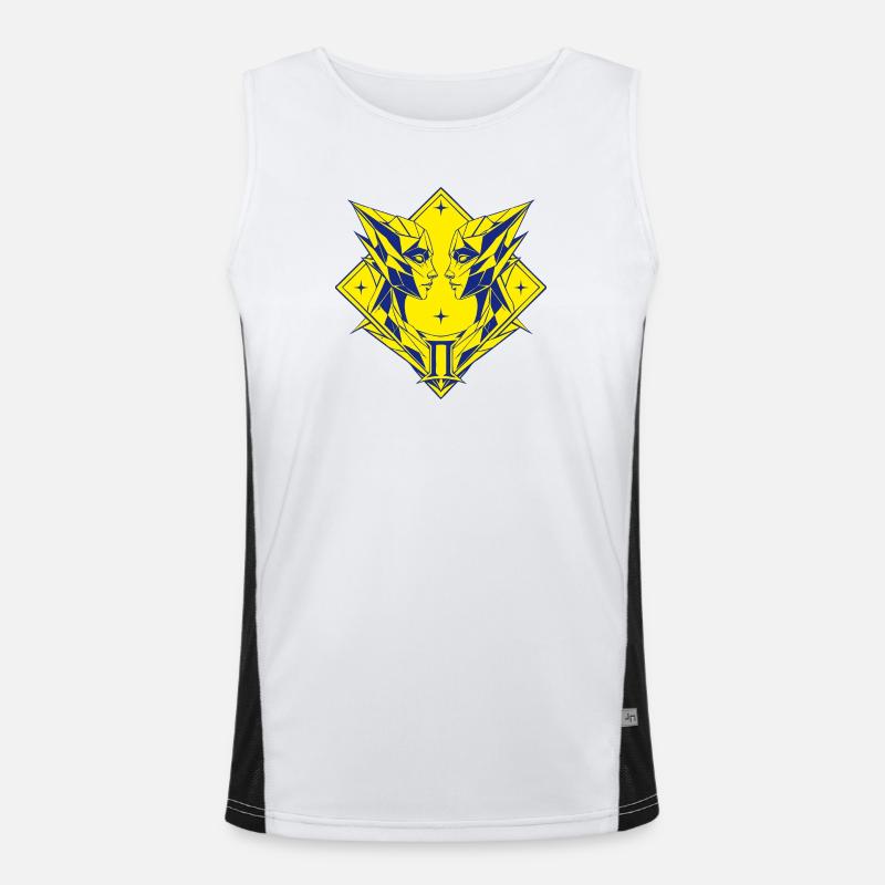 Gemini – Duality & Balance Men's Functional Contrast Tank Top 