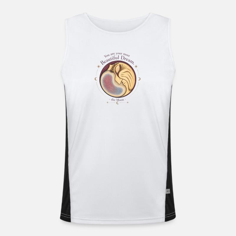 Beautiful Dream Moon Men's Functional Contrast Tank Top 