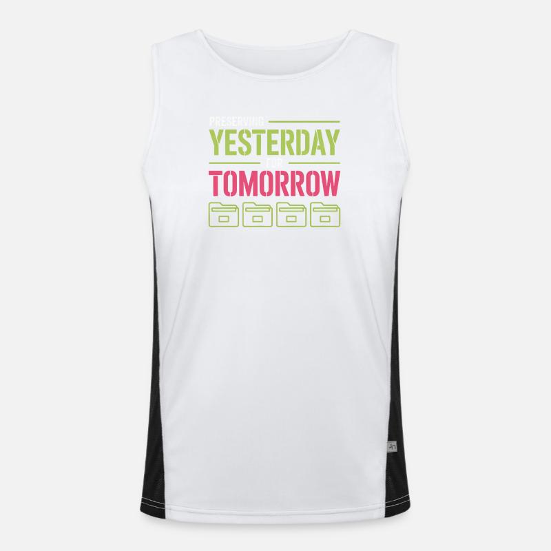 Preserving Yesterday for Tomorrow Men's Functional Contrast Tank Top 