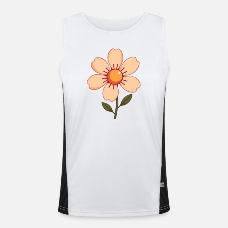 Blume pastell Blumen Blüte pastell Geschenk Mutter Funktionelles Kontrast-Tank Top für Männer 