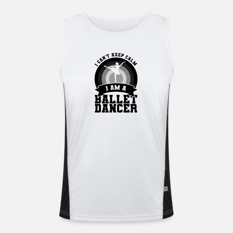 Ballet Dancer Saying Men's Functional Contrast Tank Top 