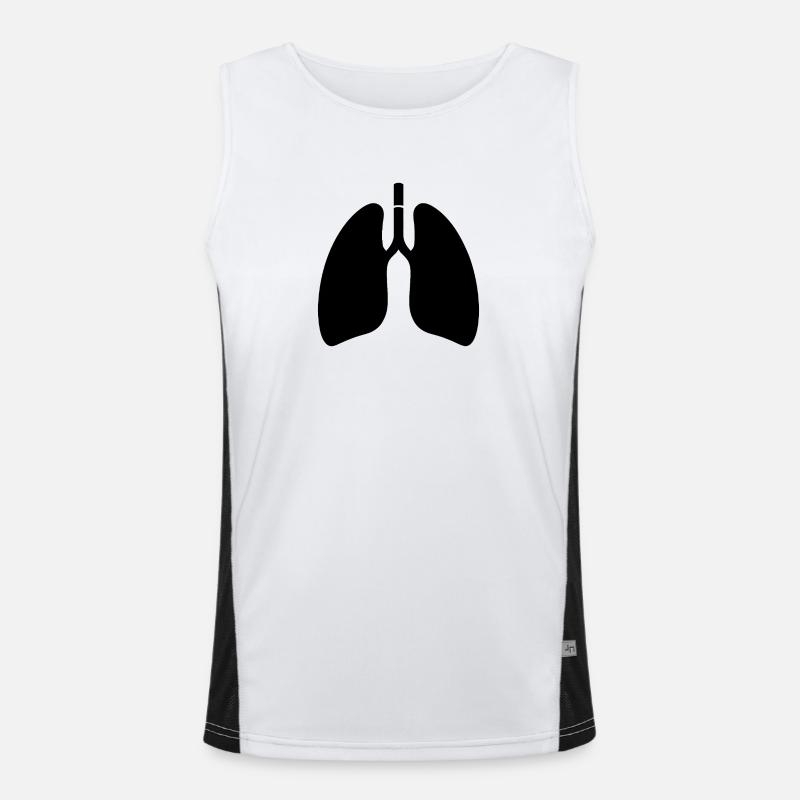 Lungen Funktionelles Kontrast-Tank Top für Männer 