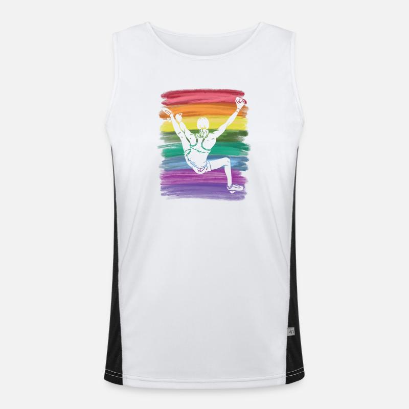 Boulderer Boulder Bouldern Funktionelles Kontrast-Tank Top für Männer 