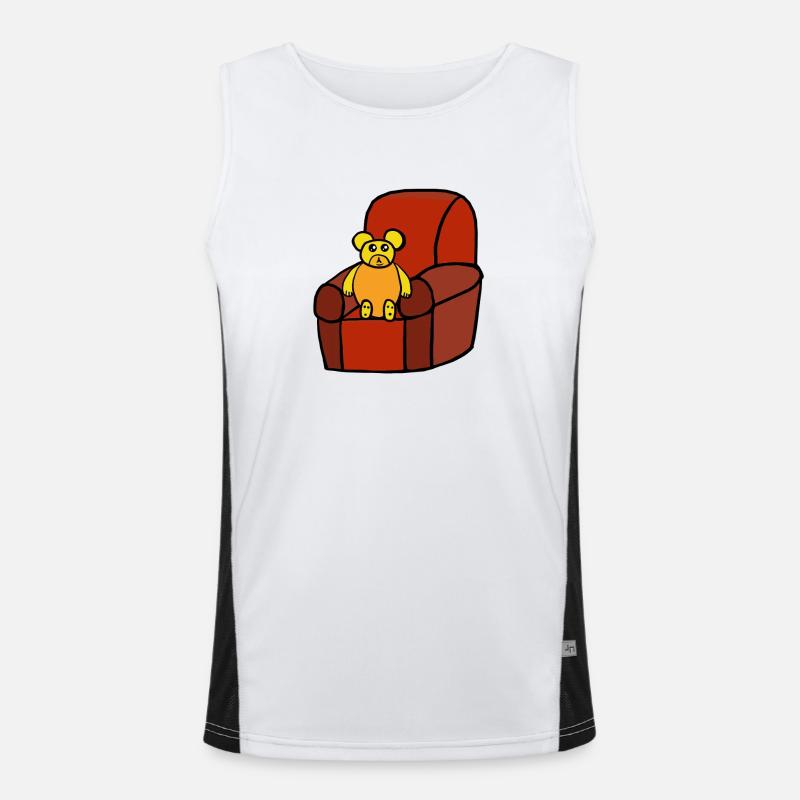 Teddy Teddybär Kinder Bär  Funktionelles Kontrast-Tank Top für Männer 