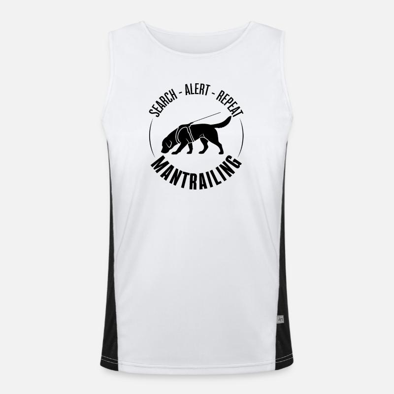 Labrador Mantrailing Hundesport Hunde Labbi  Funktionelles Kontrast-Tank Top für Männer 