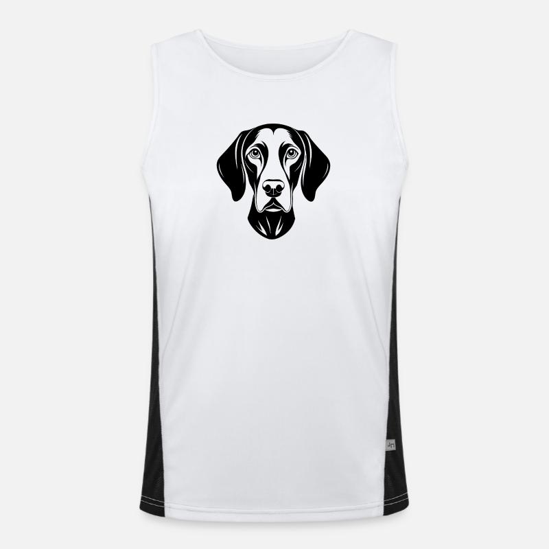 German Shorthaired Pointer Men's Functional Contrast Tank Top 