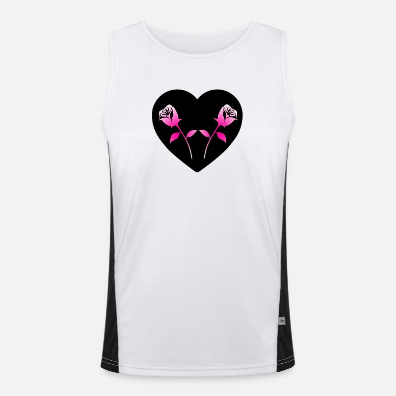 Rosen Funktionelles Kontrast-Tank Top für Männer 