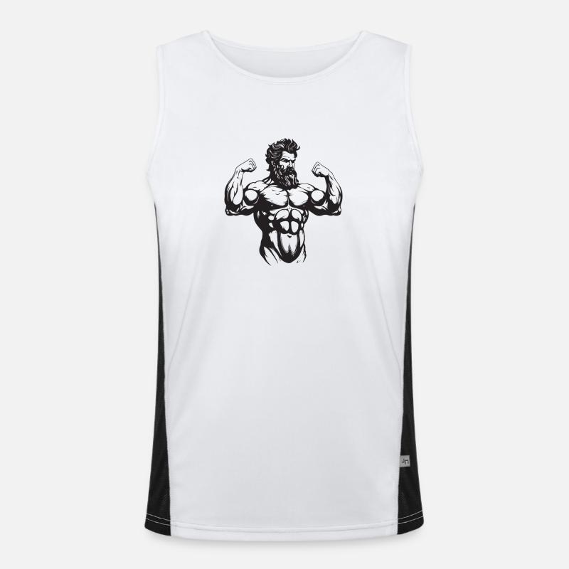 Greek fighter Men's Functional Contrast Tank Top 