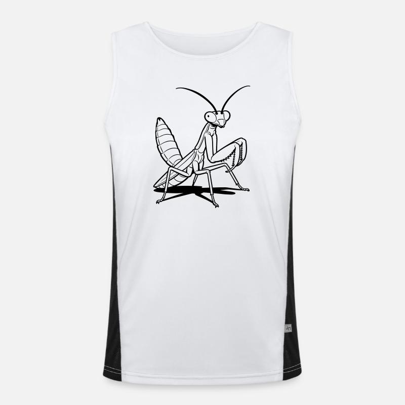 praying mantis Men's Functional Contrast Tank Top 