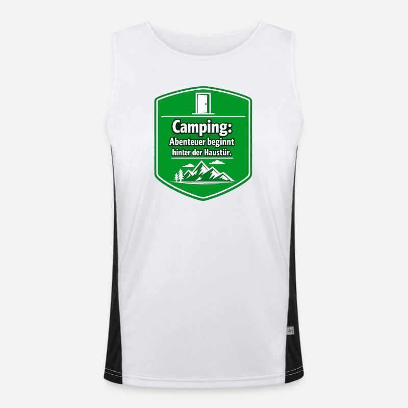 Camper Funktionelles Kontrast-Tank Top für Männer 