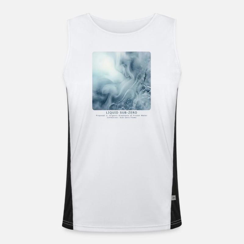 Liquid Sub-Zero - Men's Functional Contrast Tank Top  - white/black