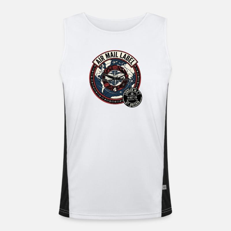Air Mail England Men's Functional Contrast Tank Top 