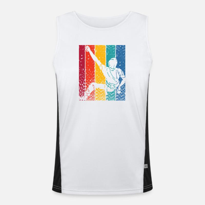 Boulderer Boulder Bouldern Funktionelles Kontrast-Tank Top für Männer 