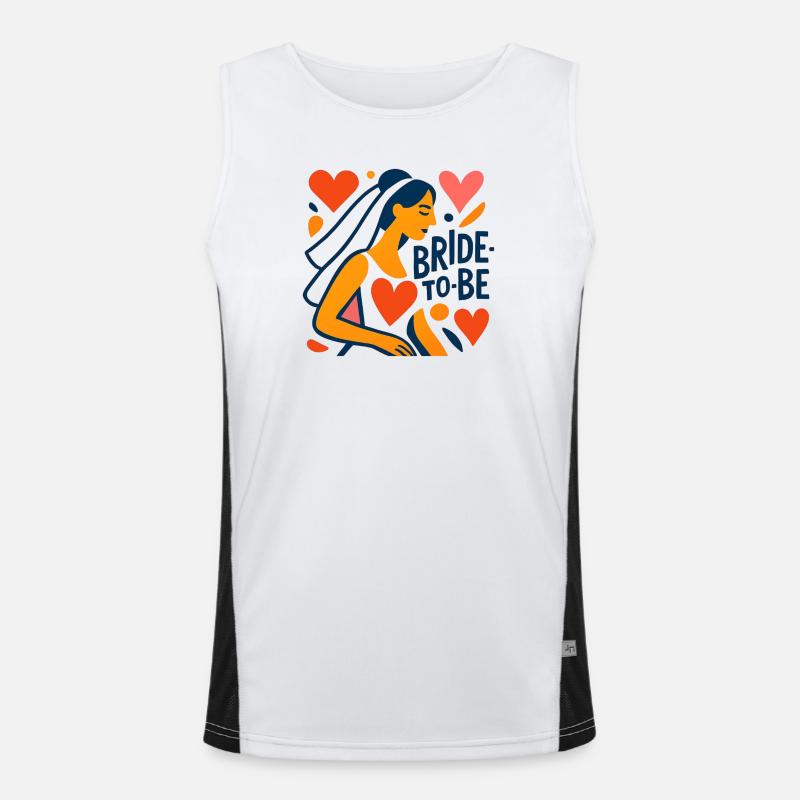 Bride to Be Men's Functional Contrast Tank Top