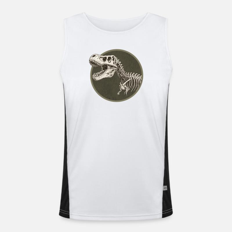 Dinosaurier Funktionelles Kontrast-Tank Top für Männer 