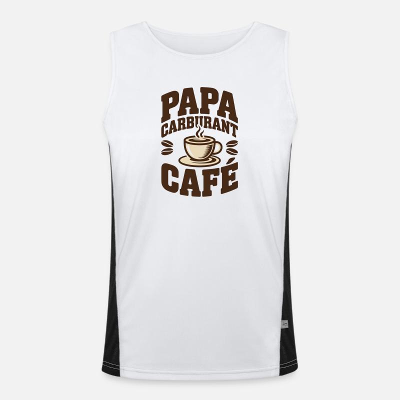 Daddy Fuel Coffee Men's Functional Contrast Tank Top 