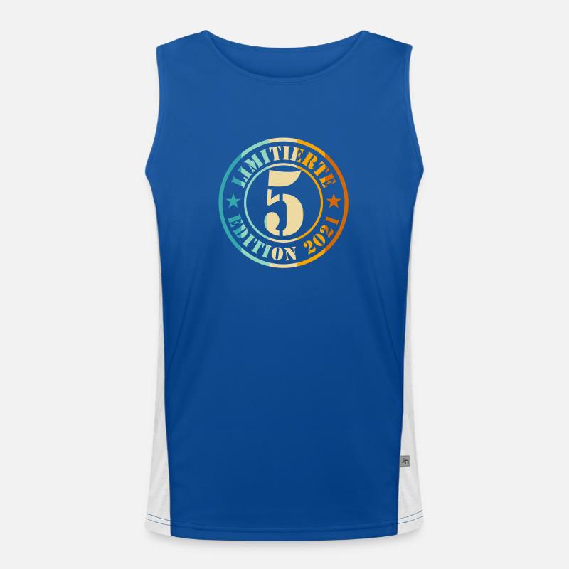 5. Geburtstag Junge Mädchen Funktionelles Kontrast-Tank Top für Männer 