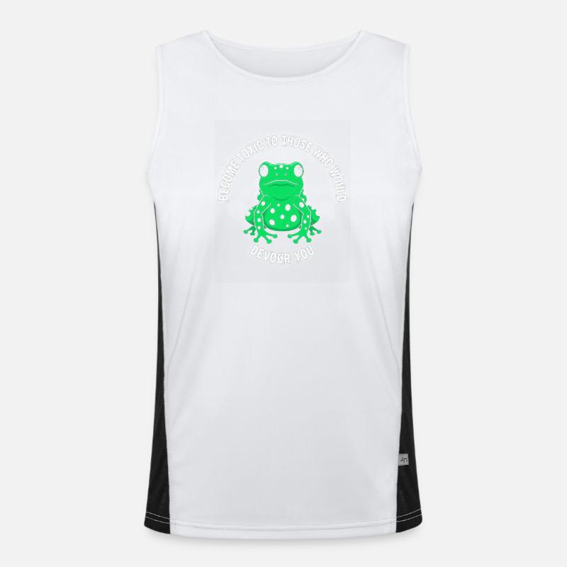 Toxic Frog Courage Rejection Men's Functional Contrast Tank Top 