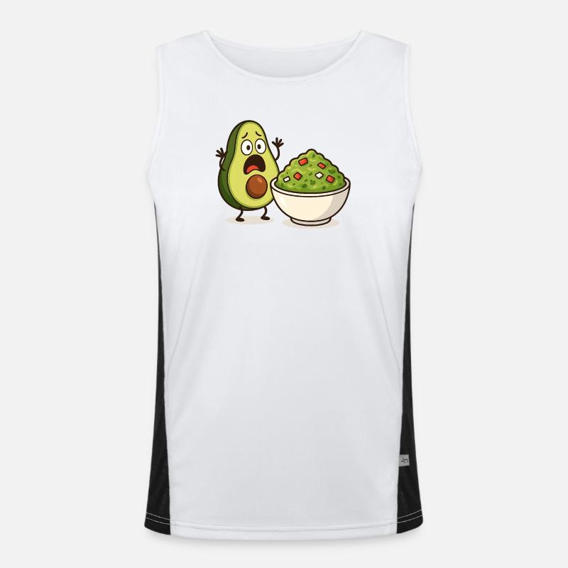 Choc Avocat Guacamole Débardeur respirant contrasté Homme 