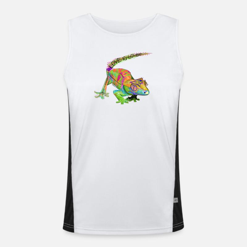 Liebe ist Liebe Chamäleon Funktionelles Kontrast-Tank Top für Männer 