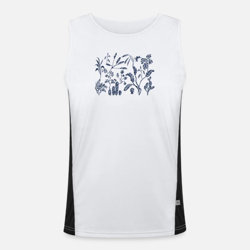 Dschungel Funktionelles Kontrast-Tank Top für Männer 