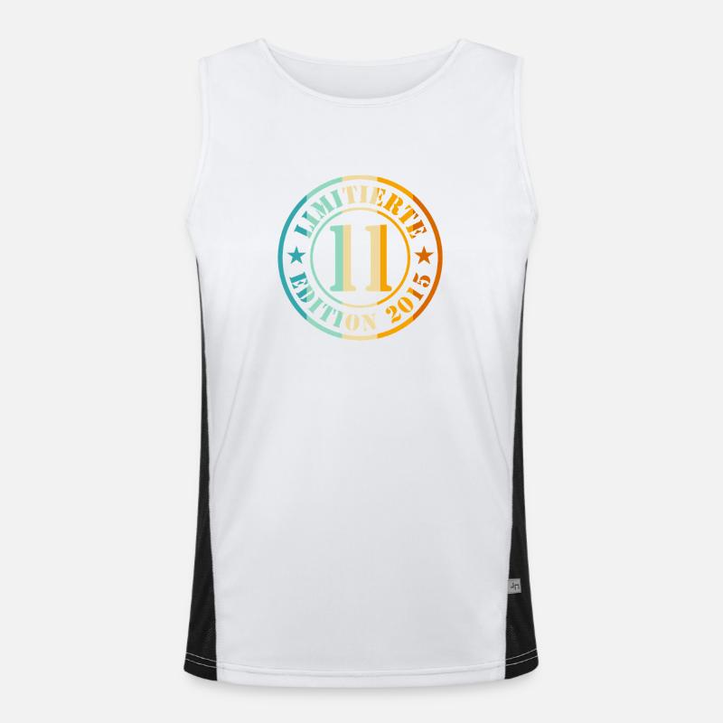 11. Geburtstag Junge Mädchen Funktionelles Kontrast-Tank Top für Männer 