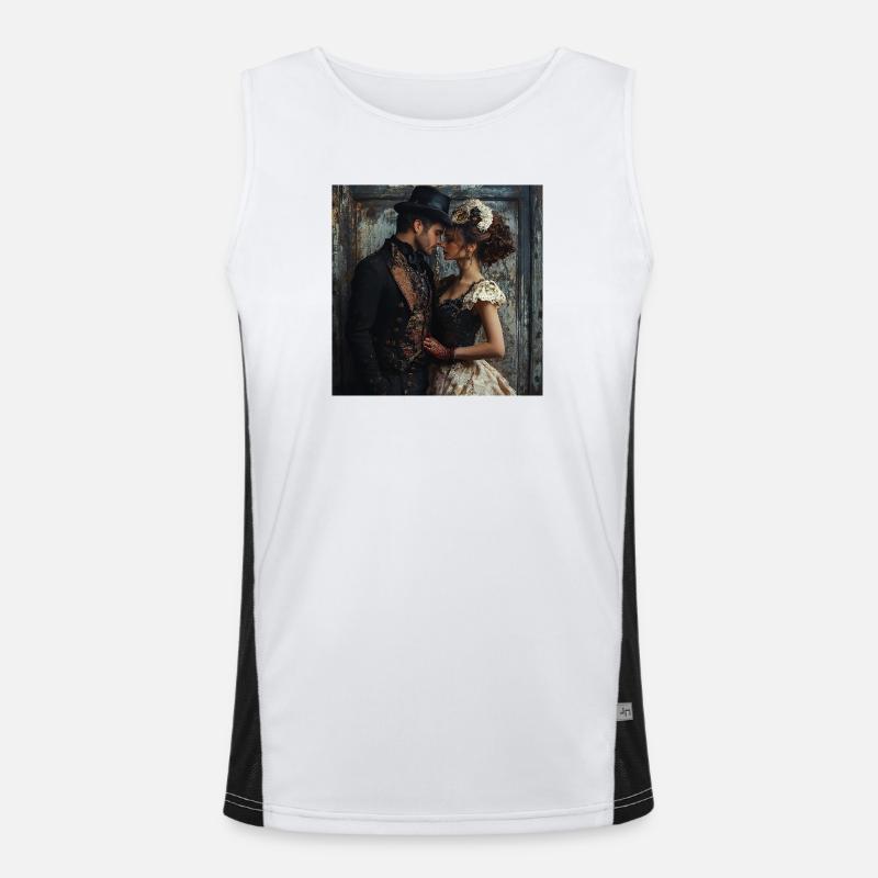 Victorian Mask Romanticism Men's Functional Contrast Tank Top 