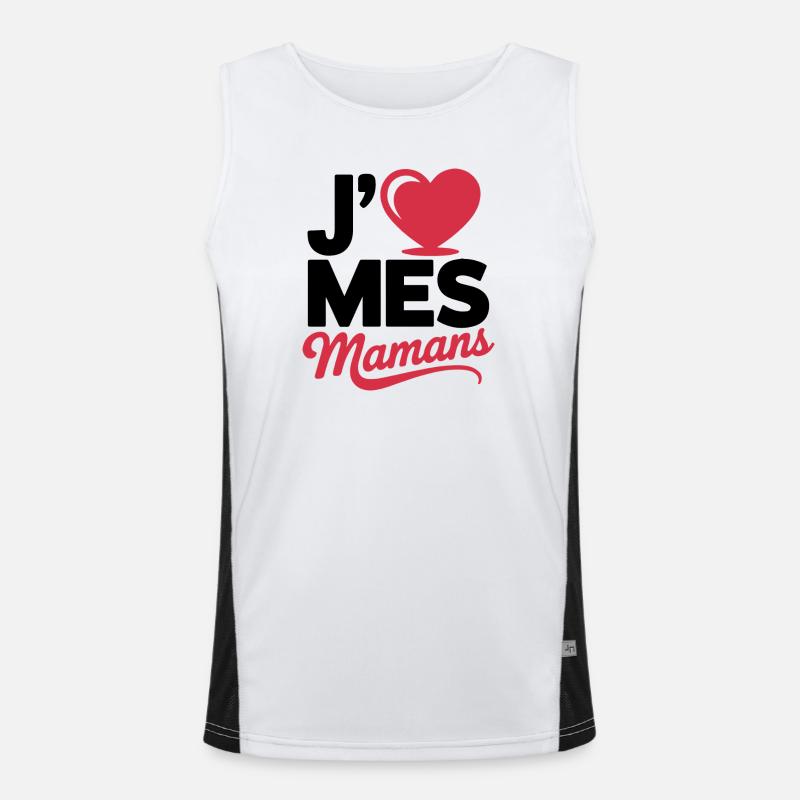 Aime_mes_mamans Débardeur respirant contrasté Homme 