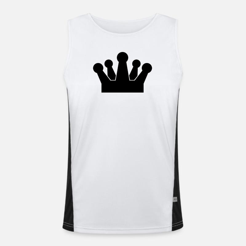 Krone Funktionelles Kontrast-Tank Top für Männer 