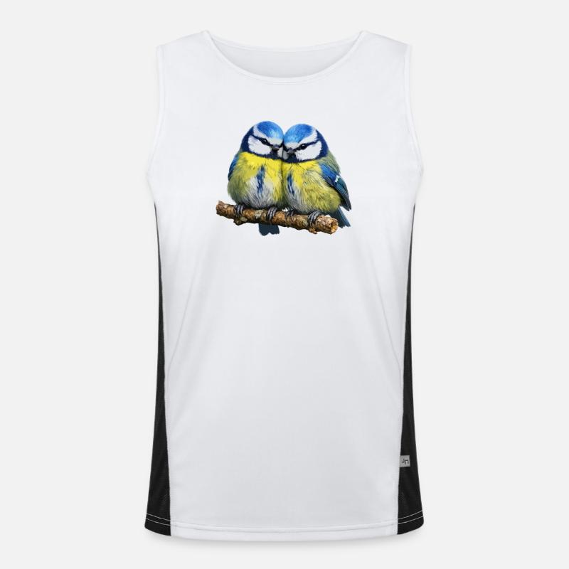 Two Blue Men's Functional Contrast Tank Top 