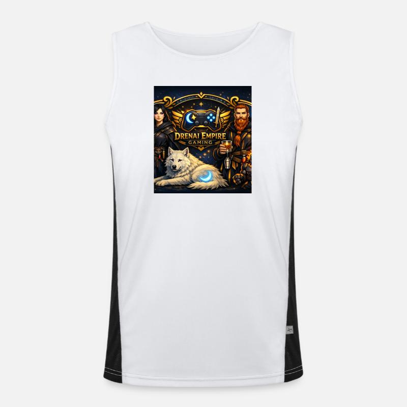 Gaming Banner Tee Men's Functional Contrast Tank Top 