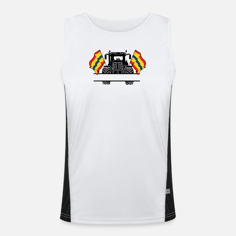 Overijssel_Tractor_Custom_Edition Funktionelles Kontrast-Tank Top für Männer 