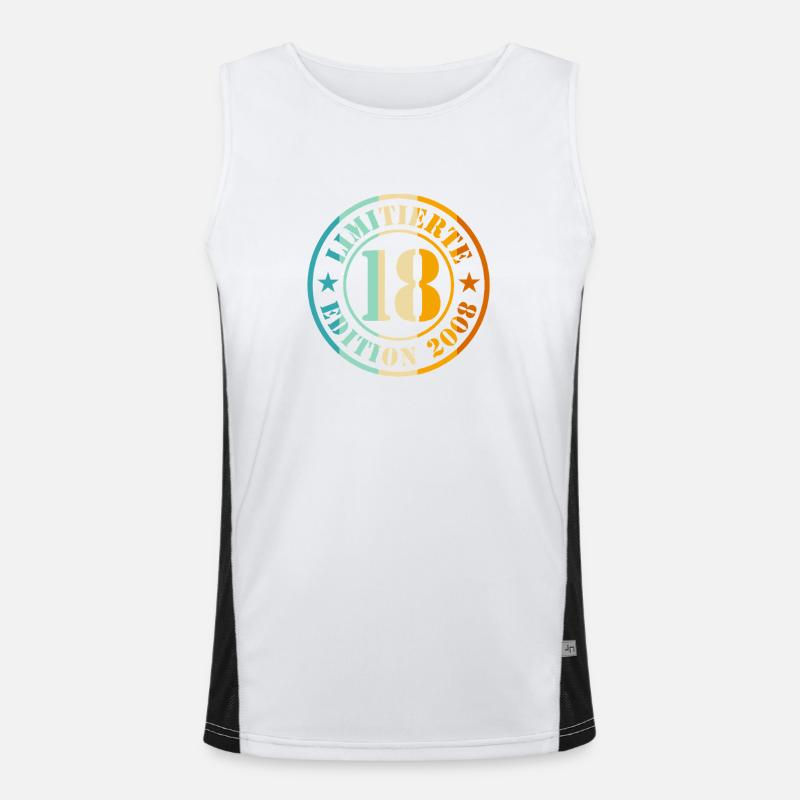 18. Geburtstag Funktionelles Kontrast-Tank Top für Männer 