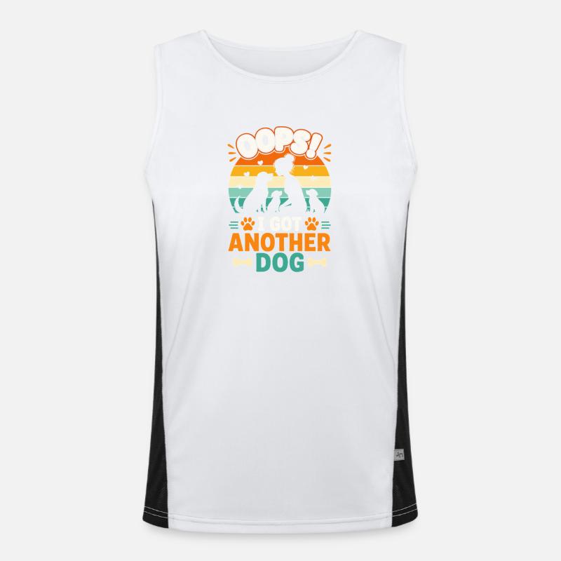 Another dog: Oops! Men's Functional Contrast Tank Top 